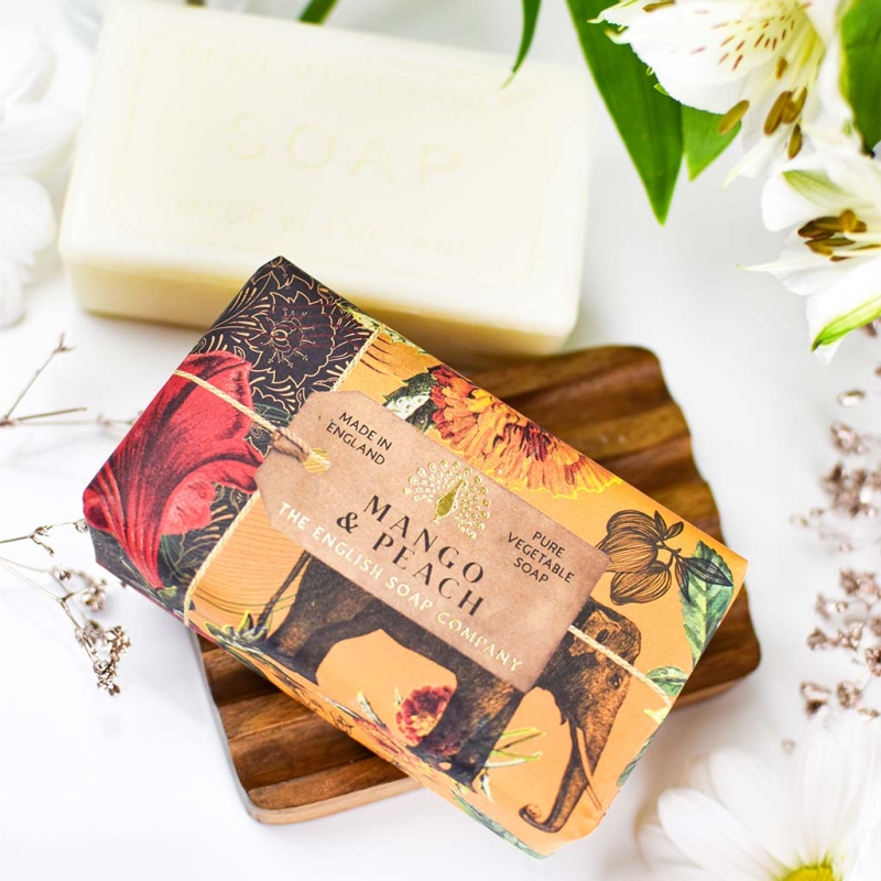 Луксозен растителен сапун с Манго и Праскова The English Soap Company Mango & Peach Luxury Vegetable Soap 190g — 3