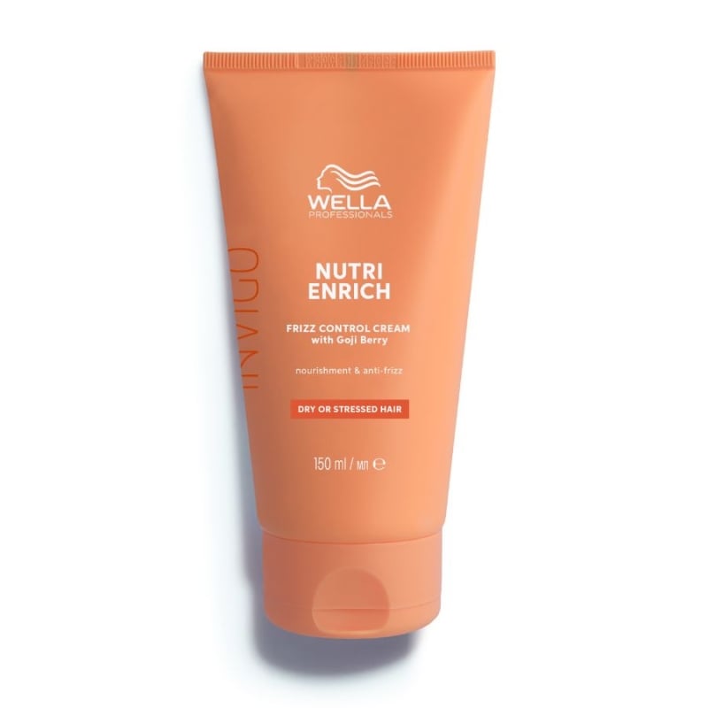 Подхранващ и изглаждащ крем без отмиване за суха и увредена коса Wella Professionals Invigo Nutri-Enrich Leave-In Frizz Control Cream 150ml
