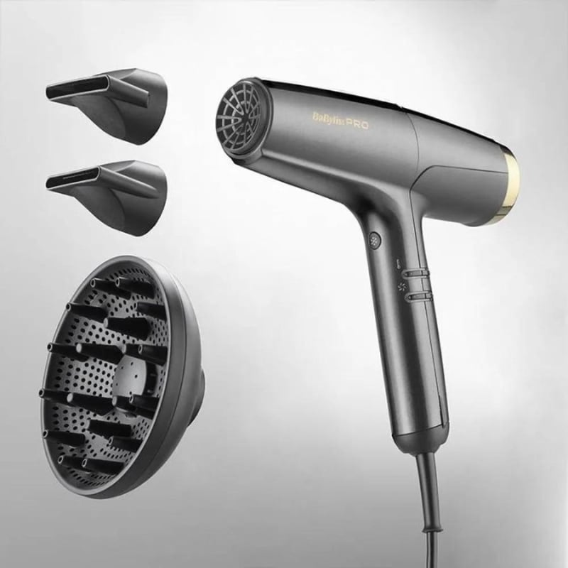 Професионален сешоар BabyLiss Pro Falco Grey&Gold — 5