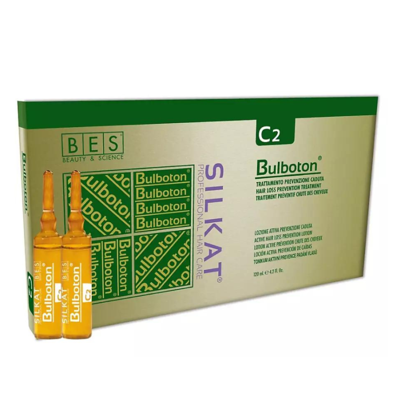 Ампули против косопад BES Silkat Bulboton Lotion Against Hair Loss 12X10ml