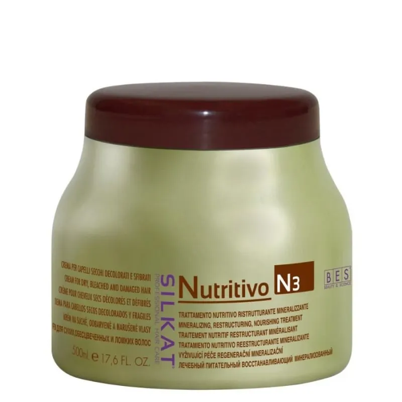 Възстановяваща маска за суха и увредена коса BES Silkat Nutritivo N3 Repairing Mask for Dry and Damaged Hair — 2