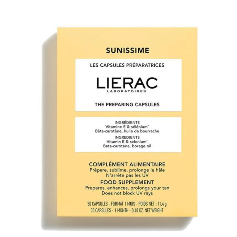 Подготвящи капсули за защита и удължаване на тена Lierac Sunissime The Preparing Capsules 30caps