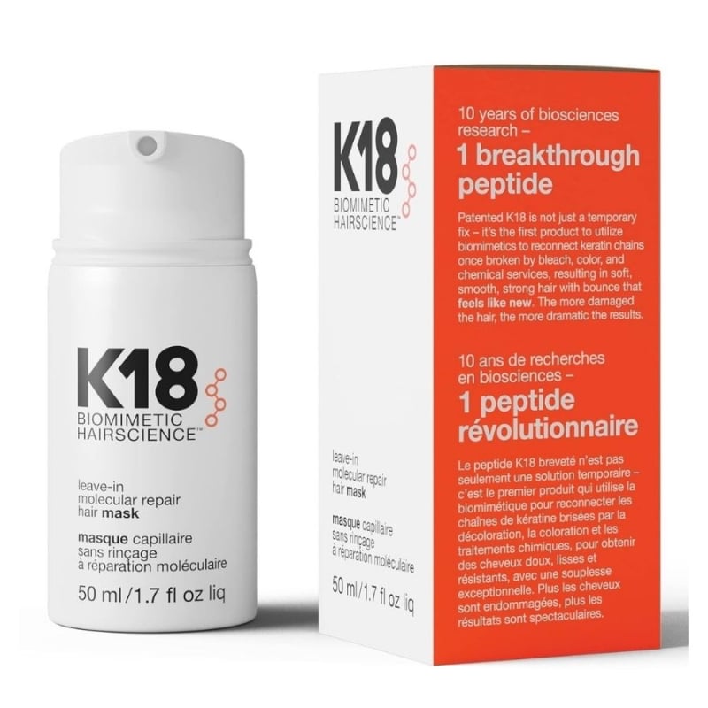 Интензивна терапия за молекулярно възстановяване K18 Leave-in Molecular Repair Hair Mask