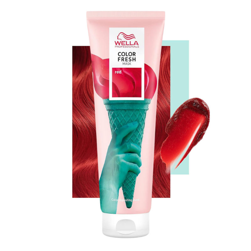 Оцветяваща маска за коса Wella Professionals Color Fresh Mask Red 150ml — 4