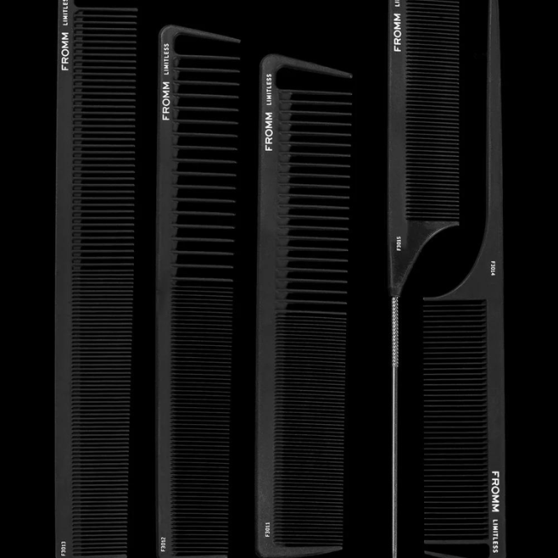 Карбонов гребен за подстригване 20см FROMM Limitless 8" Carbon Cutting Comb — 3