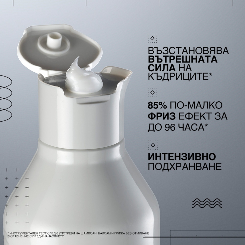 Възстановяващ балсам за третирани и увредени къдрави коси Redken Acidic Bonding Curls Conditioner 300ml — 3