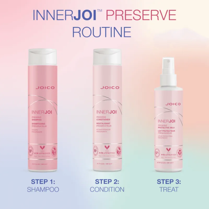 Подхранващ защитен балсам за боядисана коса JOICO InnerJoi Preverse Conditioner 300ml — 3