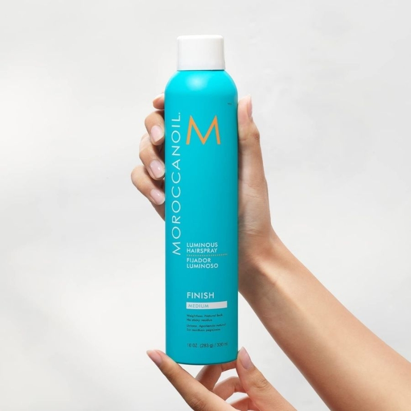 Лак за коса със средна фиксация Moroccanoil Luminous Hairspray Medium 330ml — 3