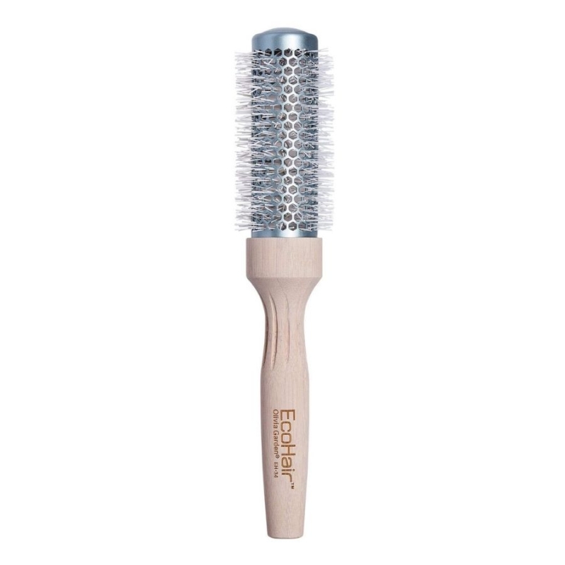 Професионална четка за изсушаване Olivia Garden EcoHair Thermal Round Bamboo Hair Brush 34mm