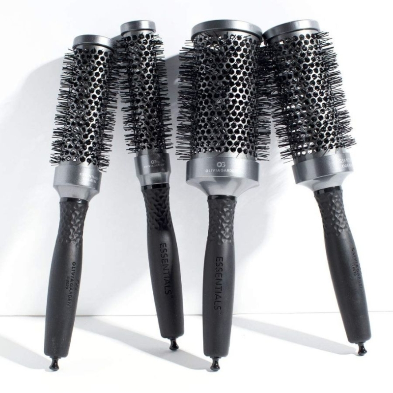 Професионална четка за изсушаване Olivia Garden Classic Silver Hair Brush 35 mm — 2