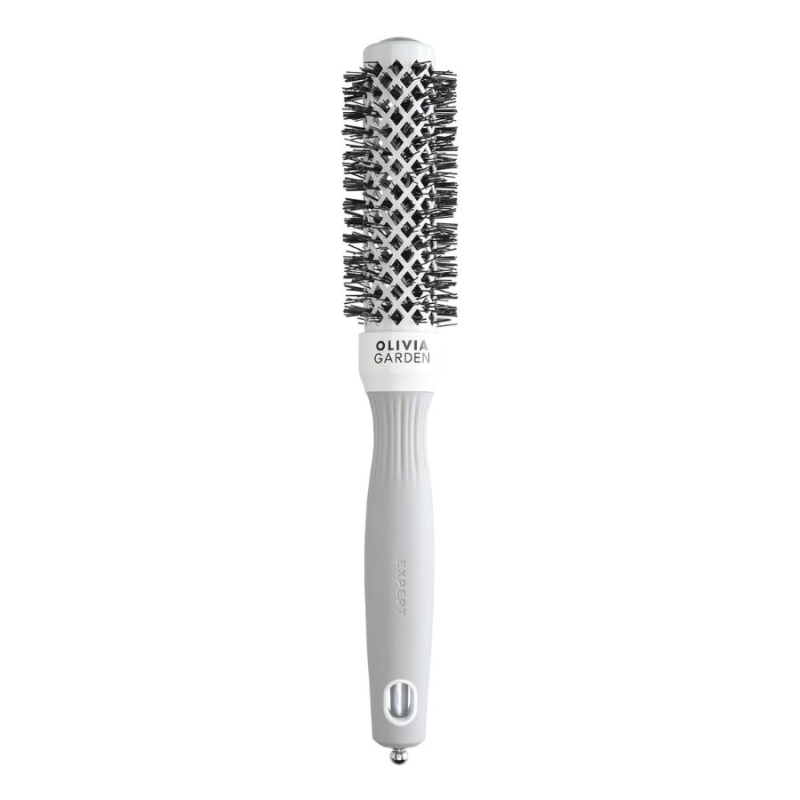 Професионална четка за изсушаване Olivia Garden Expert Blowout Shine White Gray Hair Brush 25 mm