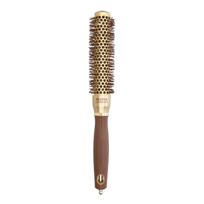 Керамично-йонна четка за изсушаване Olivia Garden Expert Blowout Speed Gold&Brown Hair Brush 25 mm