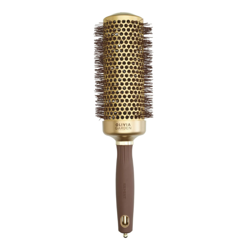 Керамично-йонна четка за изсушаване Olivia Garden Expert Blowout Speed Gold&Brown Hair Brush 45 mm