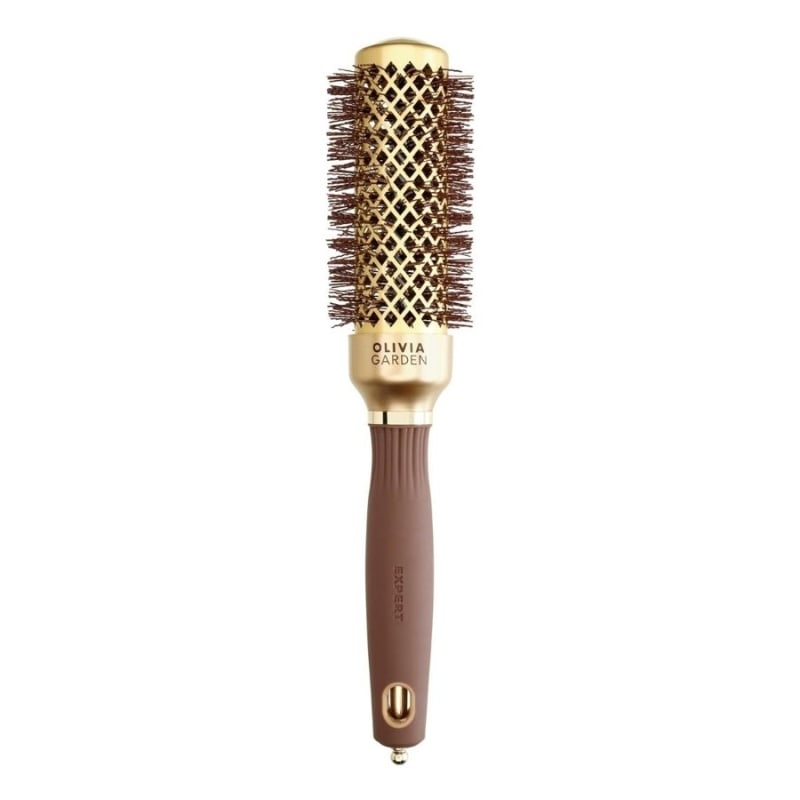 Професионална четка за изсушаване Olivia Garden Expert Blowout Shine Gold&Brown Hair Brush 45 mm