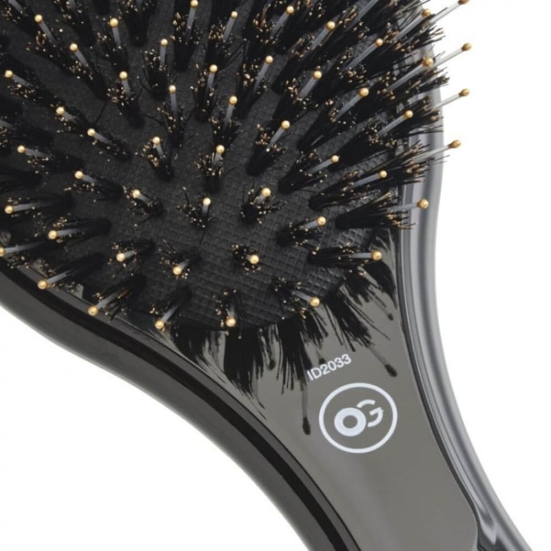 Керамична четка за разресване с комбинирани влакна Olivia Garden Expert Care Oval Combo Black Brush — 2