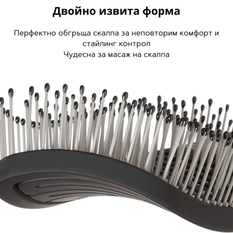 Четка за разресване на гъста коса Olivia Garden iDetangle Detangling Brush Thick Hair — 3
