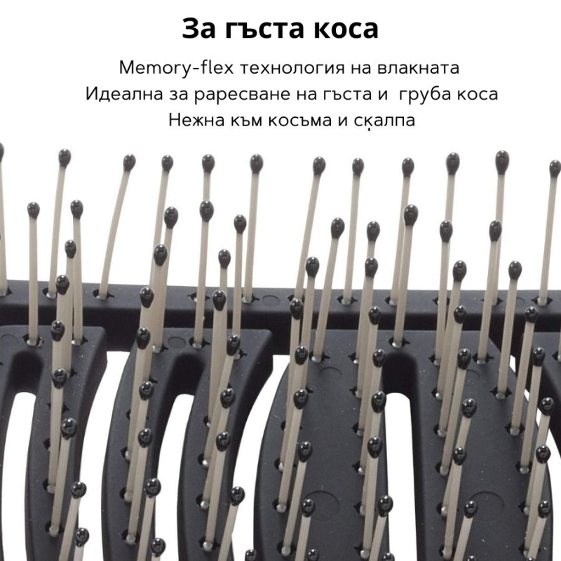 Четка за разресване на гъста коса Olivia Garden iDetangle Detangling Brush Thick Hair — 4
