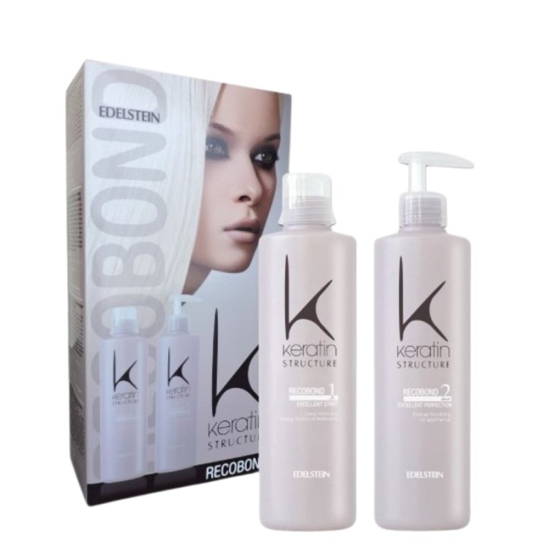 Възстановяваща и защитна терапия при къдрене/боядисване Edelstein Keratin Structure Recobond 2x500ml