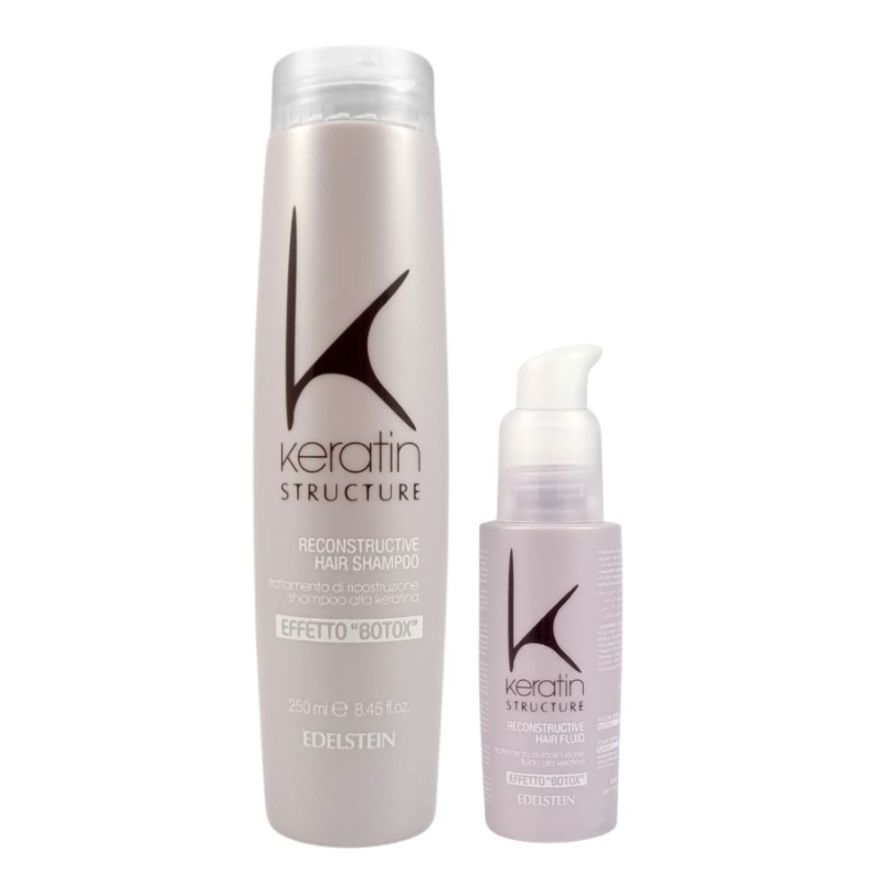 Кератиново дуо Edelstein Keratin Structure Reconstructive Hair Duo Shampoo + Fluid