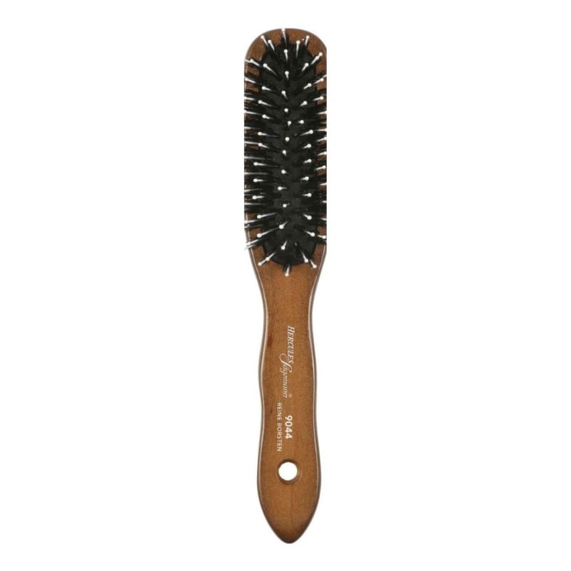 Дървена четка за разресване с косъм от глиган Hercules Hair Brush 9044