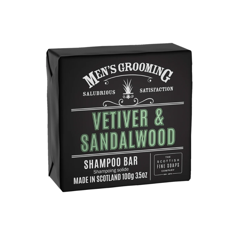 Scottish Fine Soaps Men's Grooming Vetiver & Sandalwood Soap 100g