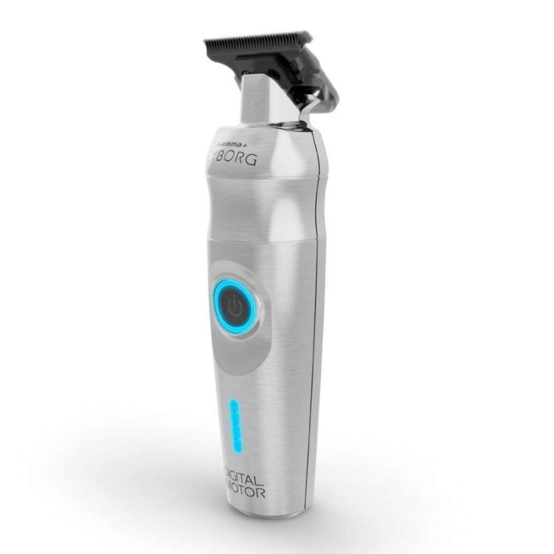 Безчетков моторен тример Gamma+ Cyborg Digital Brushless Motor Cordless Hair Trimmer — 5
