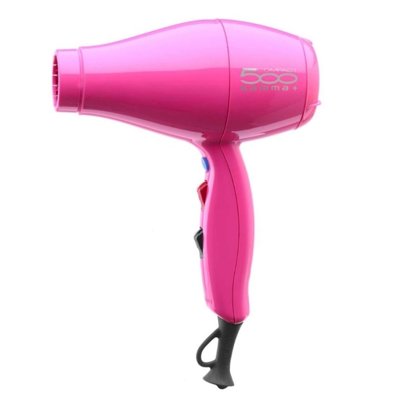 Компактен сешоар Gamma+ 500 Ultra Light Compact Hair Dryer Neon Pink