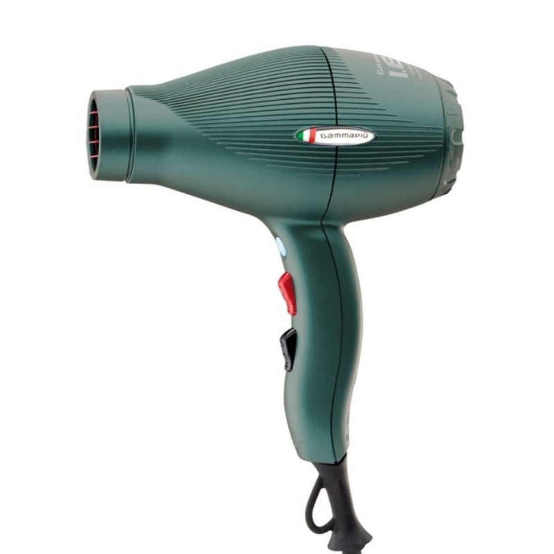 Професионален сешоар Gamma+ IES Light Hair Dryer Dark Green