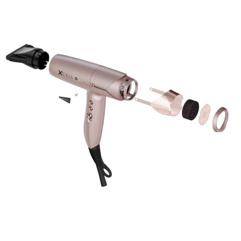 Професионален сешоар Gamma+ XCell S Rose Gold Hair Dryer — 3