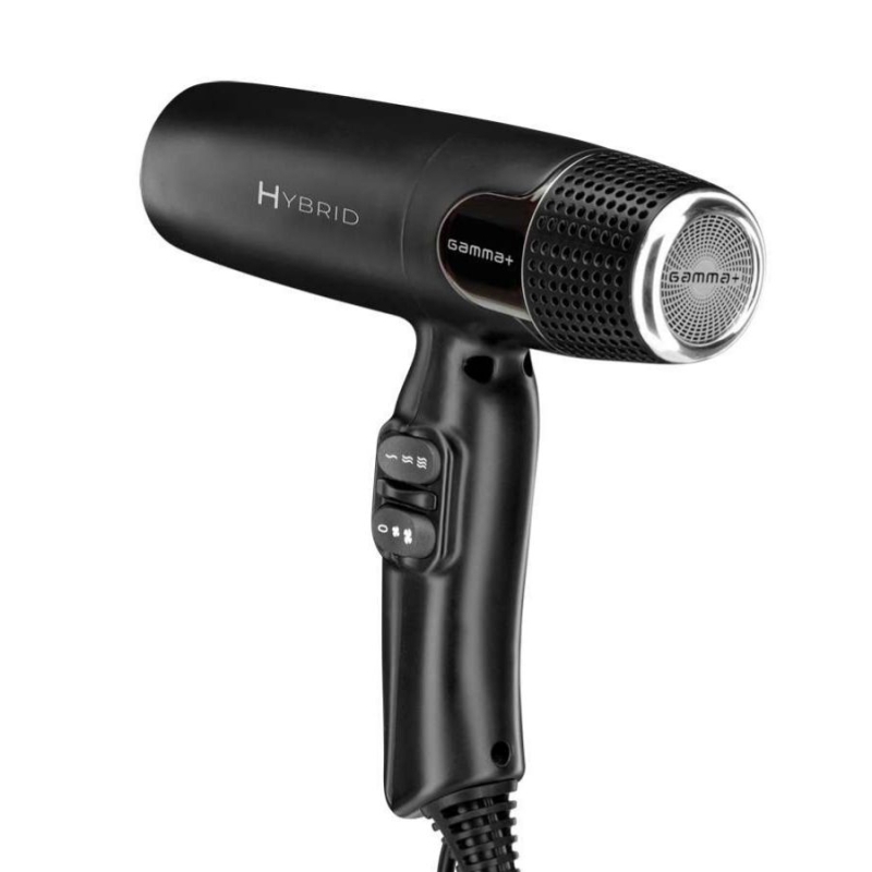 Професионален сешоар Gamma+ Hybrid Black Hair Dryer — 2