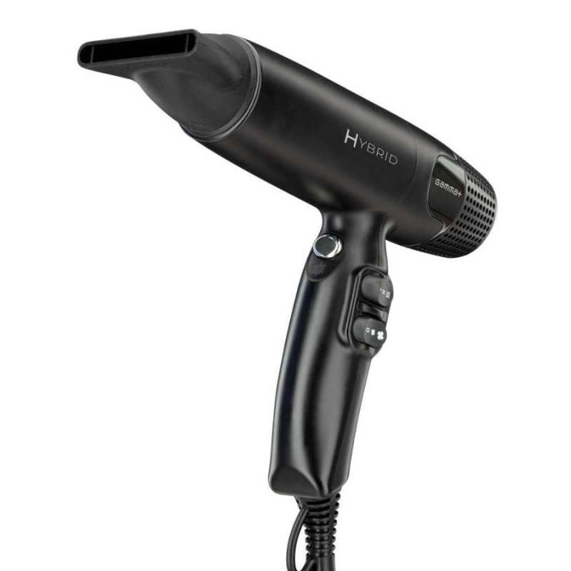 Професионален сешоар Gamma+ Hybrid Black Hair Dryer — 4