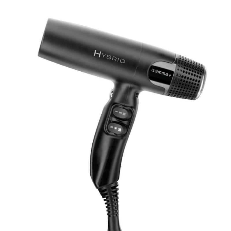 Професионален сешоар Gamma+ Hybrid Black Hair Dryer