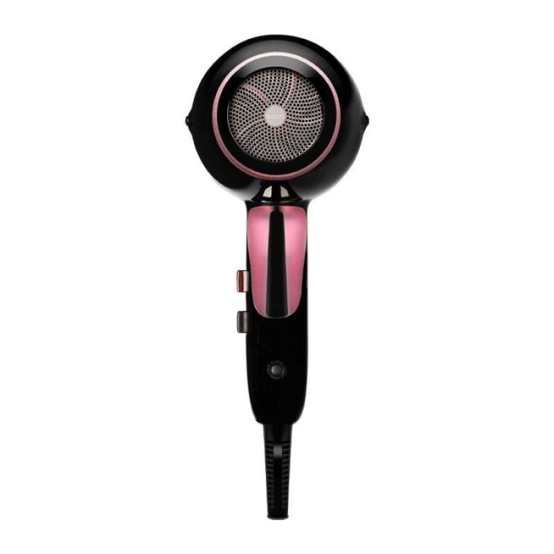 Професионален лек и ефективен сешоар Elchim 8th Sense RUN Hair Dryer Amethyste (Black & Rose) — 3