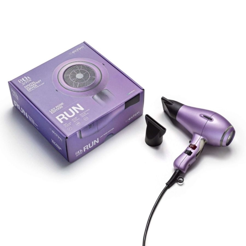 Професионален лек и ефективен сешоар Elchim 8th Sense RUN Hair Dryer Lily Rose — 2