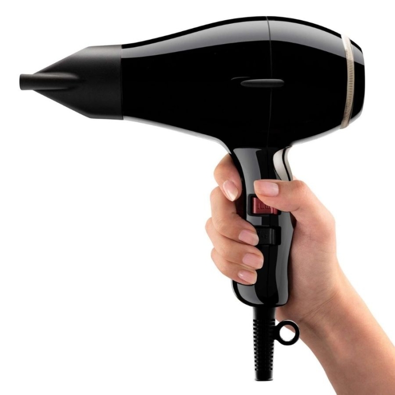 Професионален лек и ефективен сешоар Elchim 8th Sense RUN Hair Dryer Black — 4