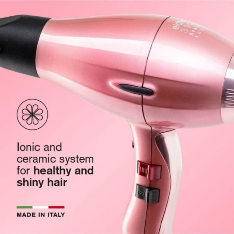 Професионален мощен и ефективен сешоар Elchim 3900 Healthy Ionic Hair Dryer Rose — 2