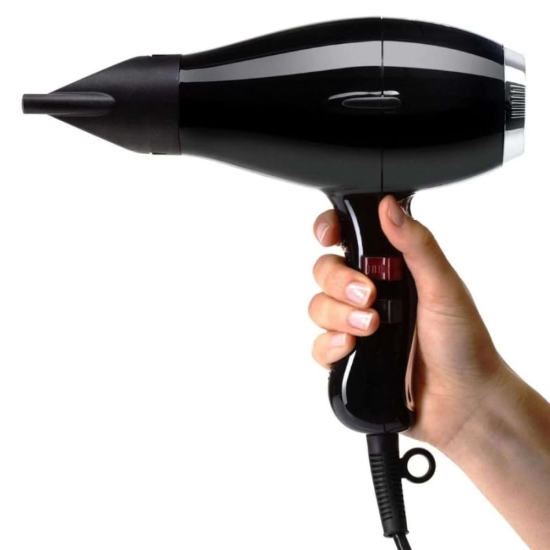 Професионален мощен и ефективен сешоар Elchim 3900 Healthy Ionic Hair Dryer Black Silver