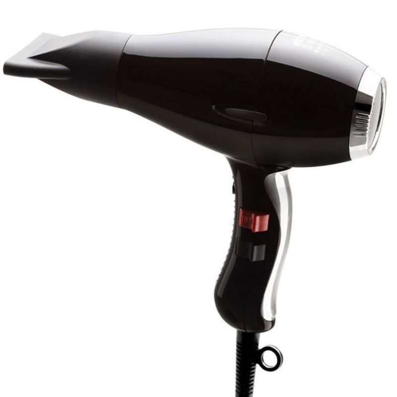 Професионален мощен и ефективен сешоар Elchim 3900 Healthy Ionic Hair Dryer Black Silver — 3