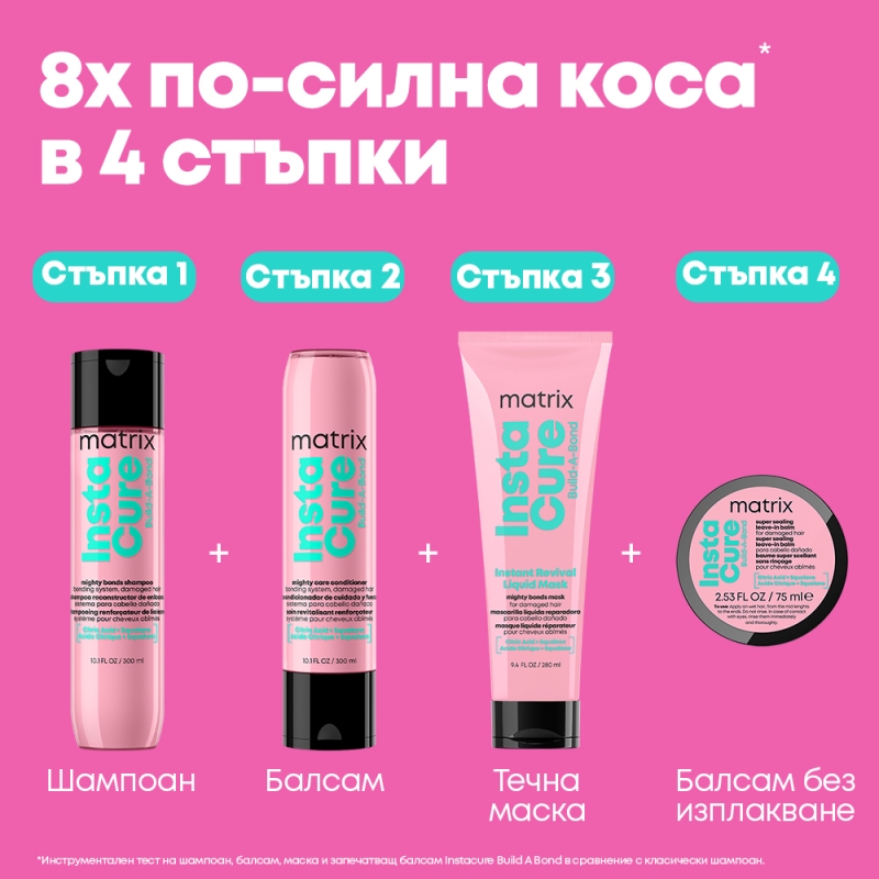 Шампоан за увредена коса Matrix Instacure Build-A-Bond Shampoo 300ml — 3