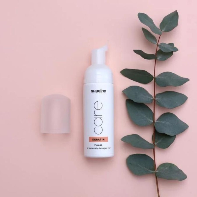 Подхранваща кератинова пяна за силно увредена коса Subrina Professional Care Keratin Foam 150ml — 3