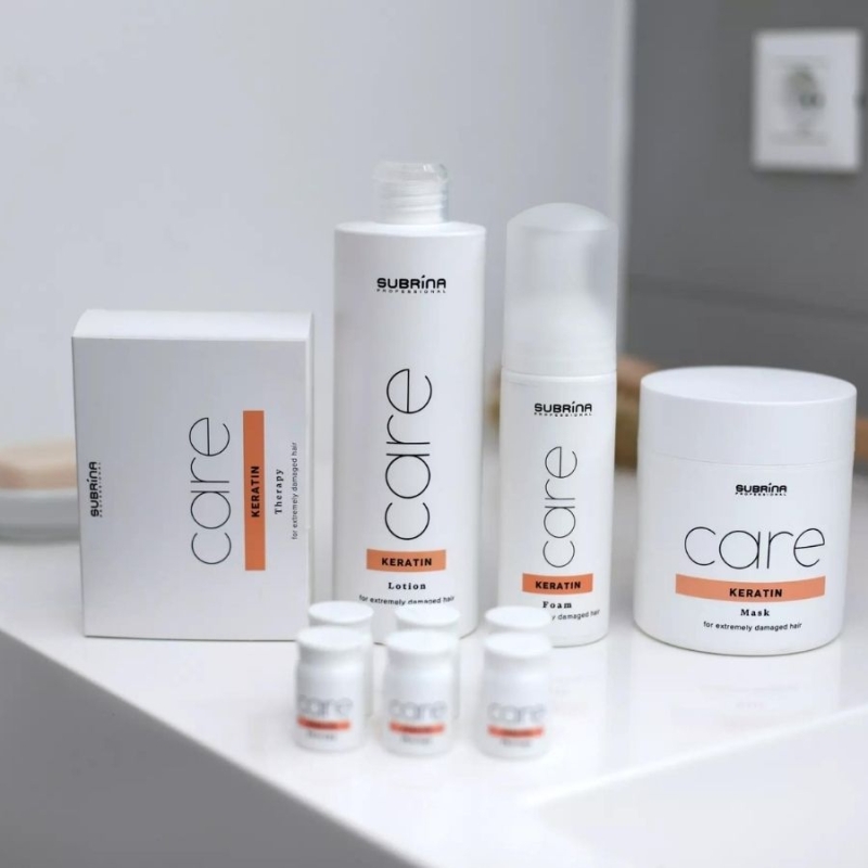 Ампули - кератинова терапия за силно увредена коса Subrina Professional Care Keratin Therapy 6x10ml — 3