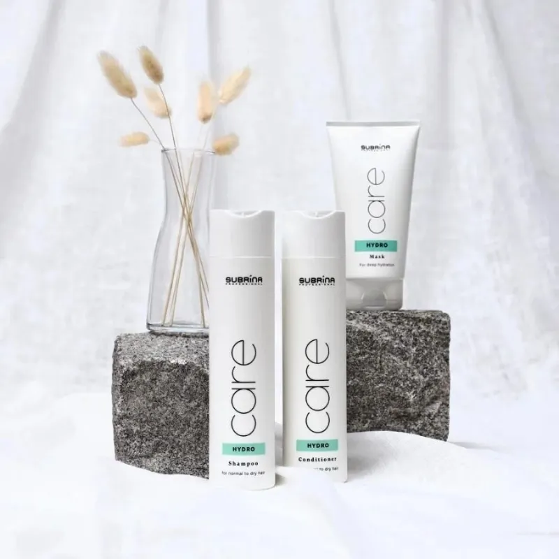 Интензивно хидратиращ сет за суха коса Subrina Professional Care Hydro Set Shampoo + Conditioner + Mask — 3