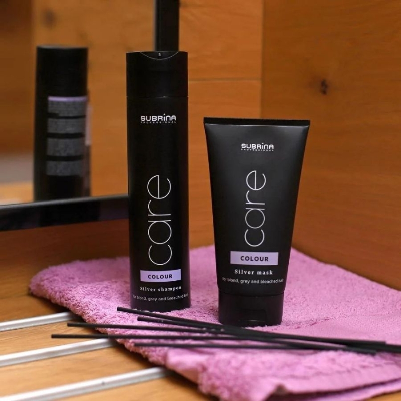 Матиращ комплект за руса коса Subrina Professional Care Colour Silver Shampoo + Mask — 3