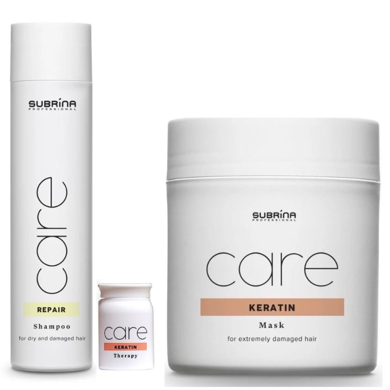 Интензивно Възстановяваща кератинова терапия за силно увредена коса Subrina Professional Care Keratin Intensive Treatment