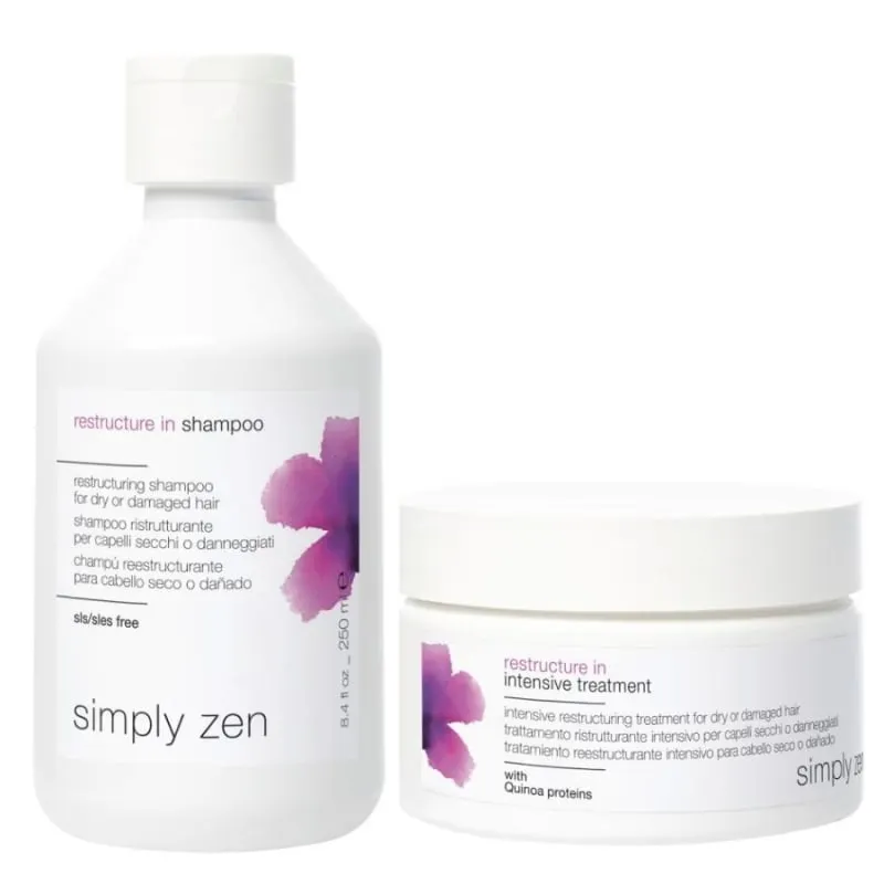 Реструктуриращо дуо за увредена коса Simply Zen Restructure in Duo
