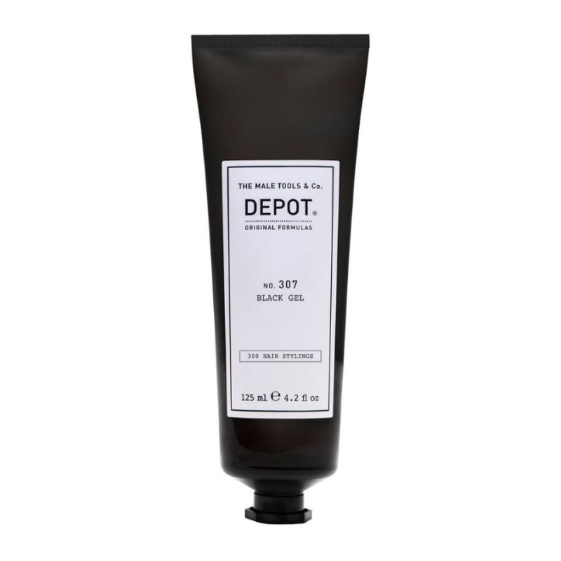 Черен гел за коса със силна фиксация Depot No.307 Black Gel 125ml