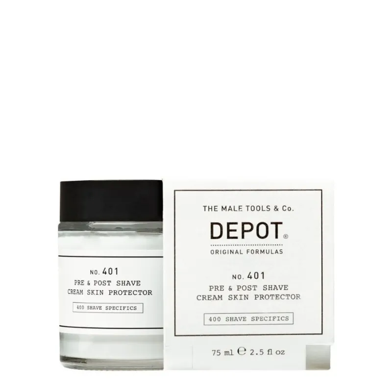 Протектор за кожа преди и след бръснене Depot No. 401 Pre&Post Shave Cream Skin Protector 75ml