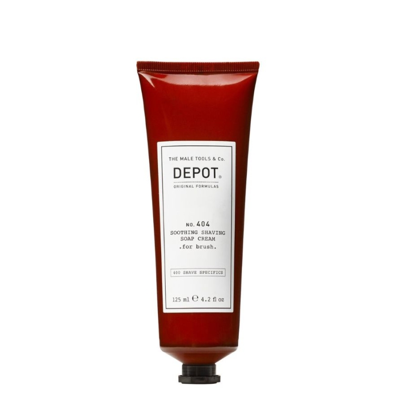 Успокояващ крем сапун за бръснене с четка Depot No. 404 Soothing Shaving Soap Cream For Brush 125ml