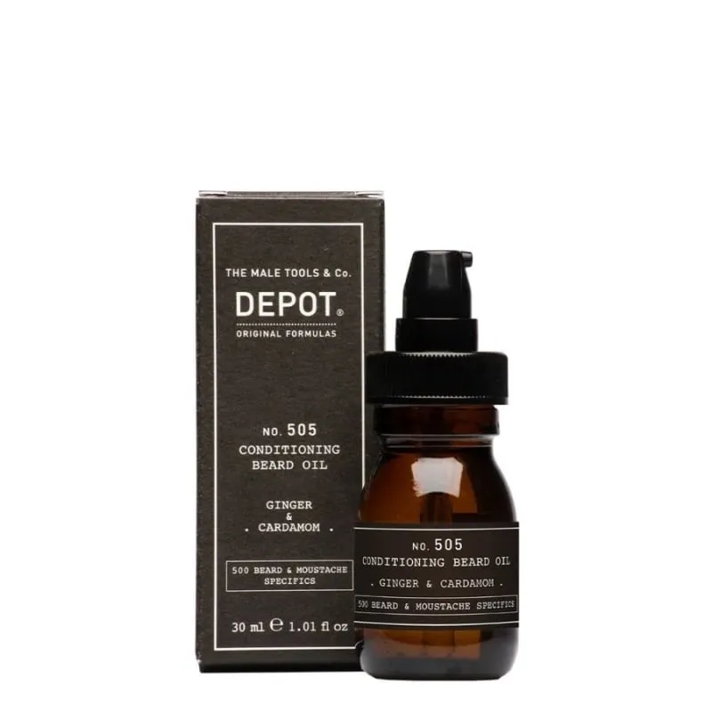 Depot No. 505 Conditioning Beard Oil 30ml Ginger & Cardamom