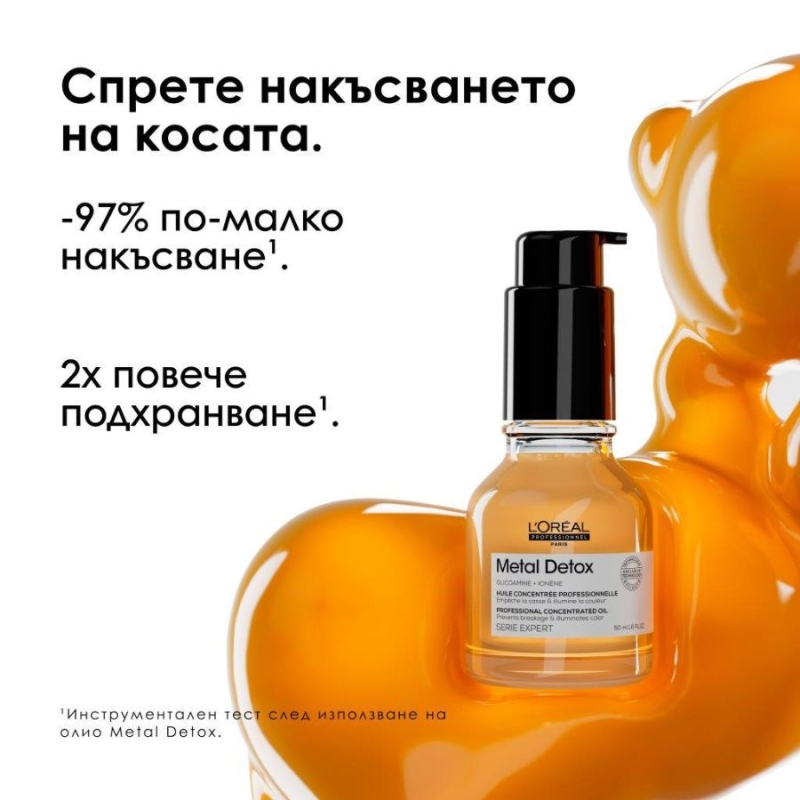 Лимитиран комплект за детокс и против накъсване на косата Loreal Professionnel Metal Detox Trio — 5